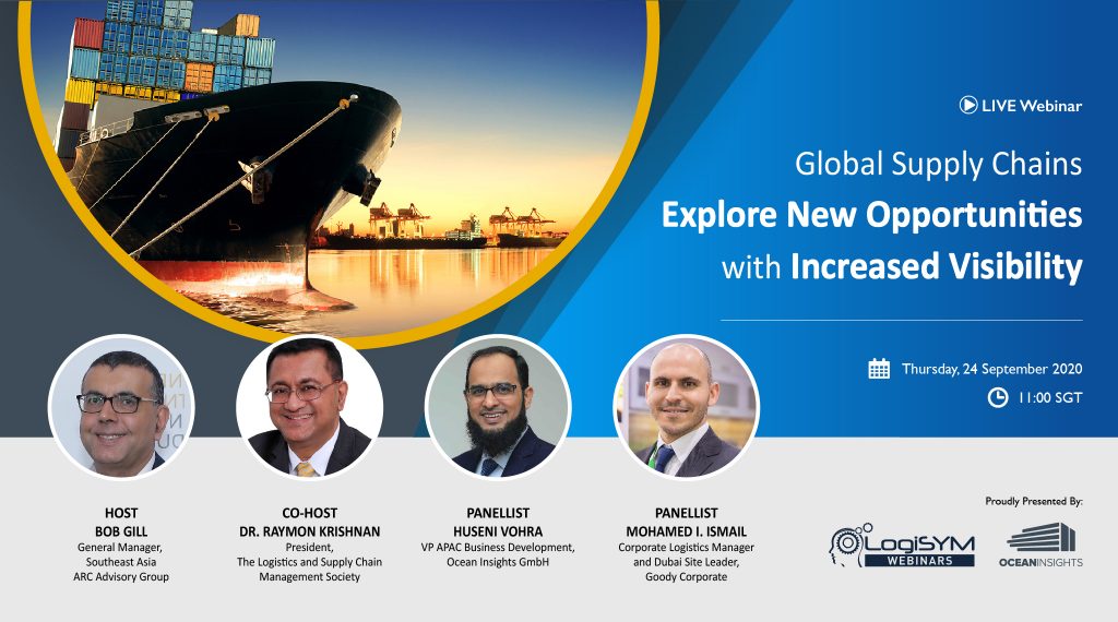 Global Supply Chains Explore New Opportunities with Increased Visibility webinar banner