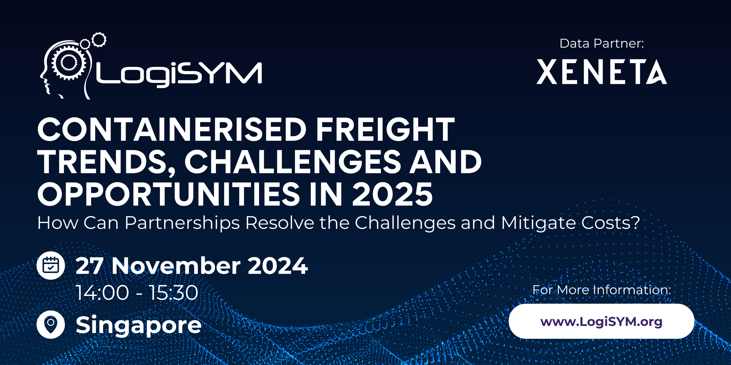 Containerised Freight Trends, Challenges and Opportunities in 2025: How Can Partnerships Resolve the Challenges and Mitigate Costs? webinar banner