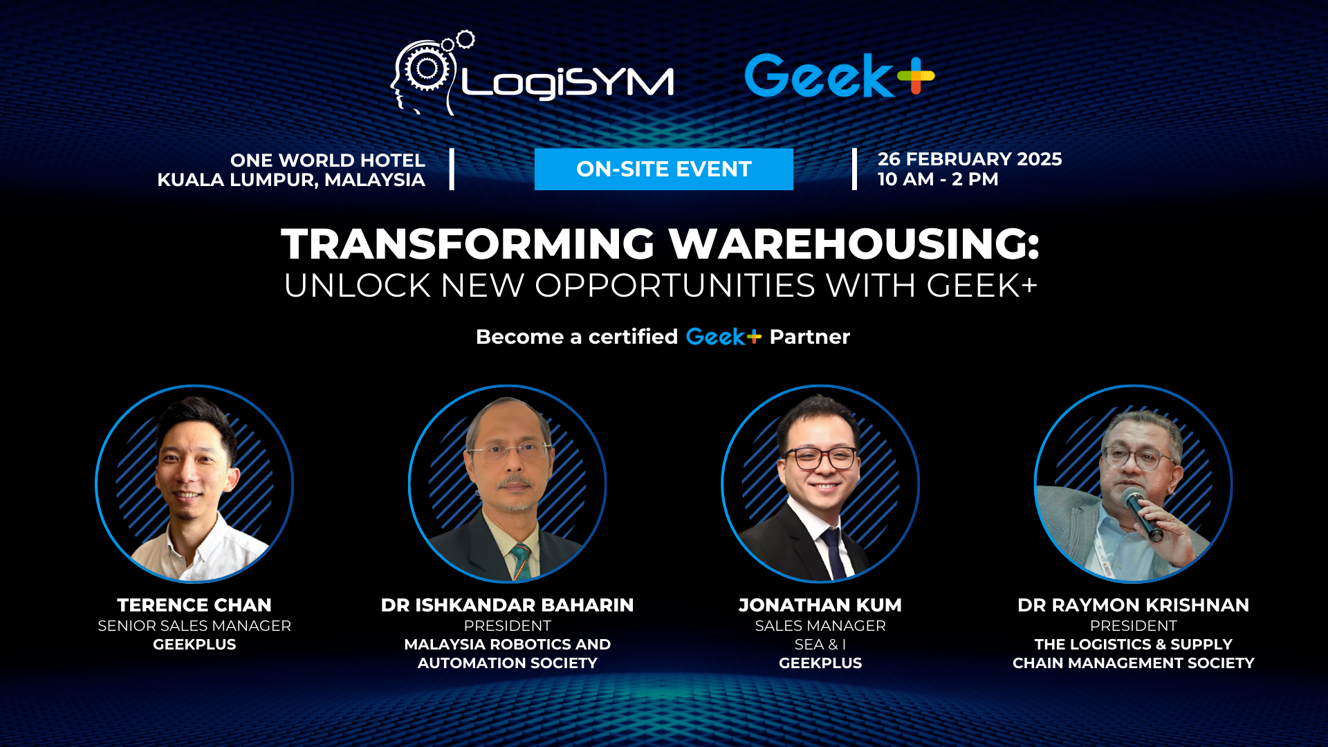 Transforming Warehousing: Unlock New Opportunities with Geek+ webinar banner