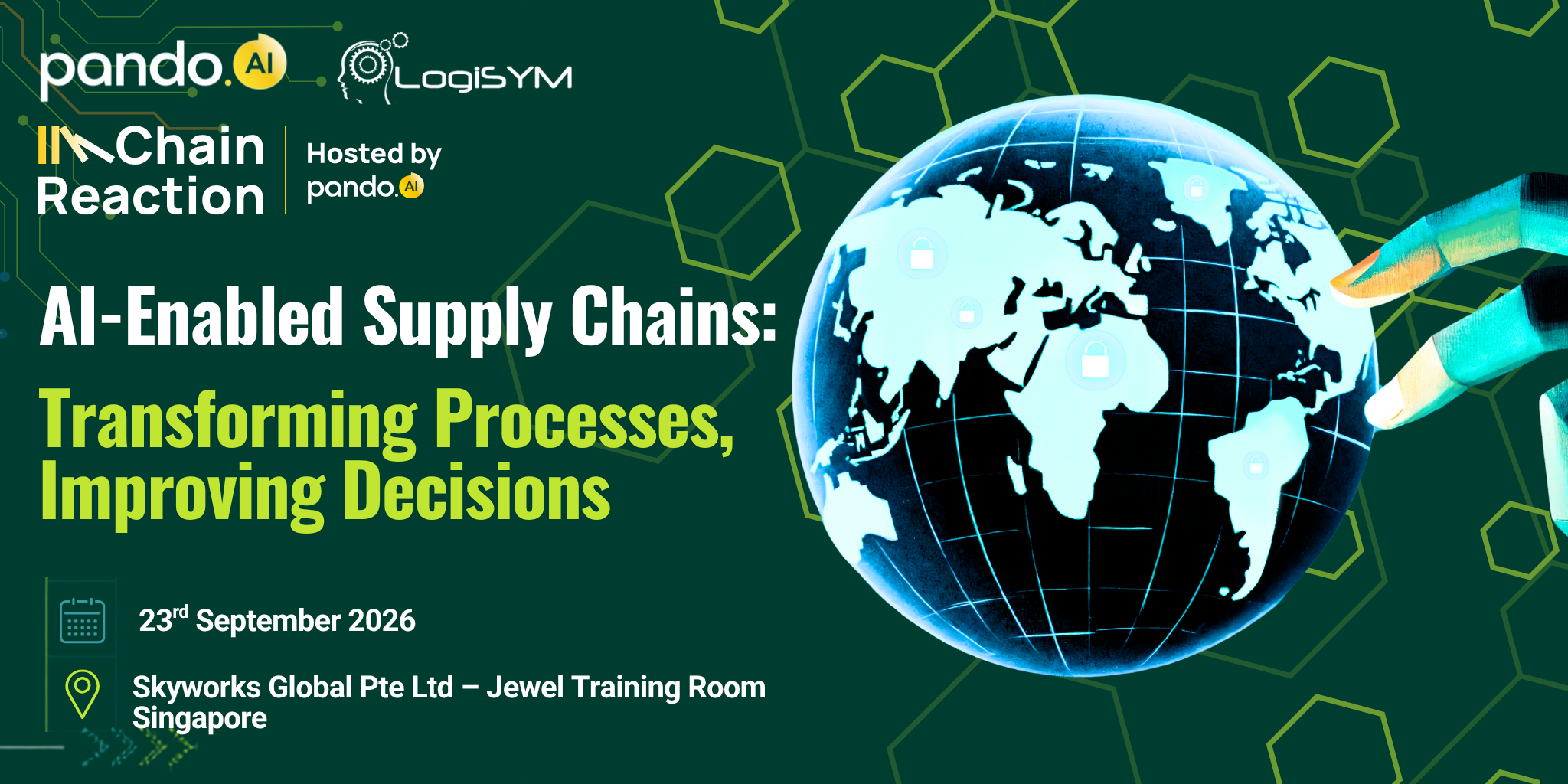 Pando.ai: AI-Enabled Supply Chains: Transforming Processes, Improving Decisions webinar banner